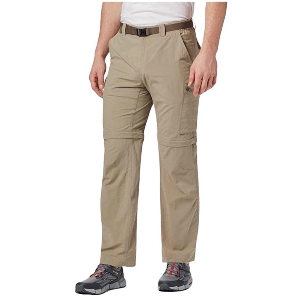 Columbia Men’s Silver Ridge Convertible Zip-Off Pants with Belt